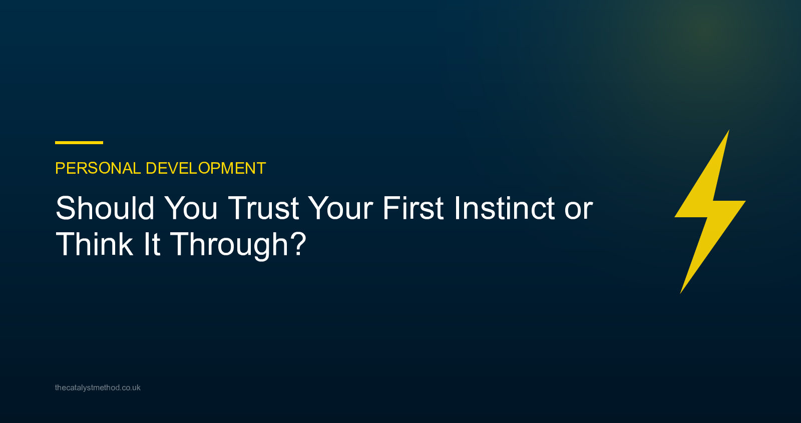 Should You Trust Your First Instinct or Think It Through?